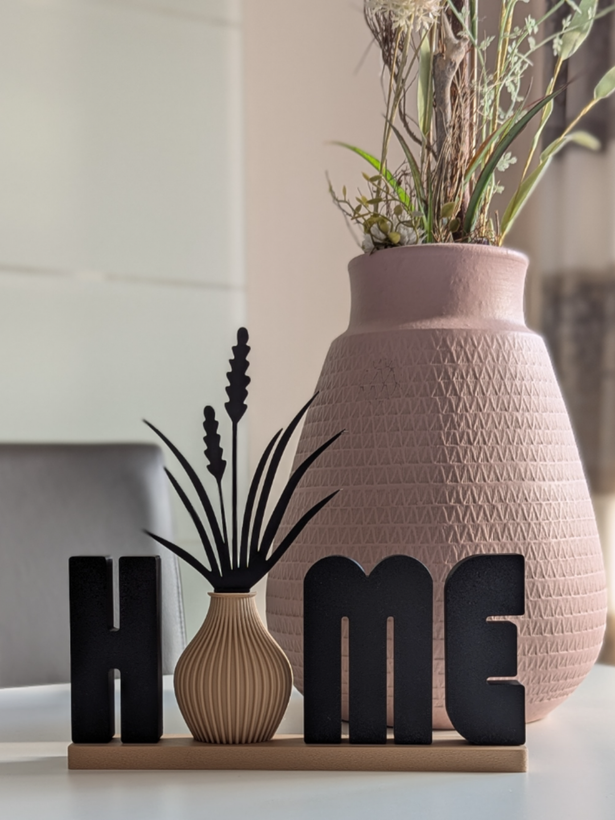 گلدان و نوشته دکوراتیو Home