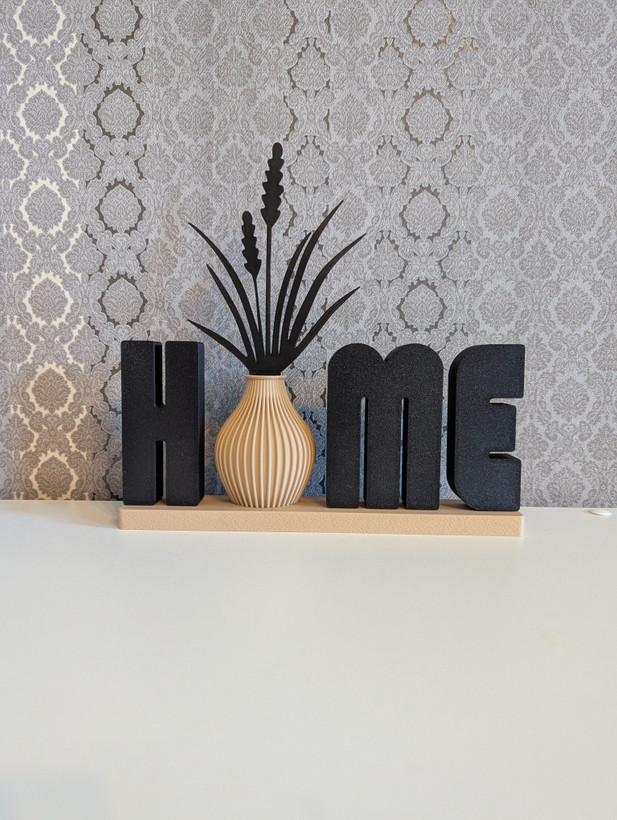 گلدان و نوشته دکوراتیو Home