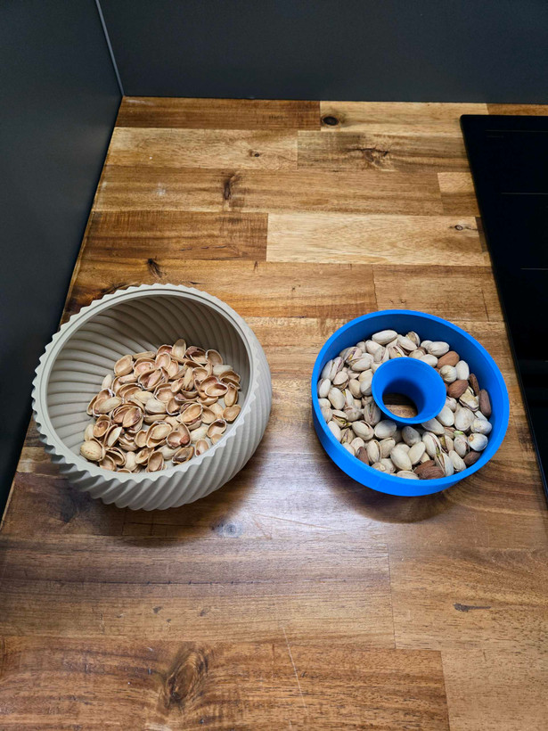 ظرف آجیل خوری دو تکه