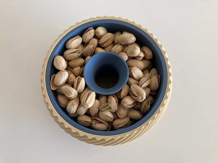 ظرف آجیل خوری دو تکه