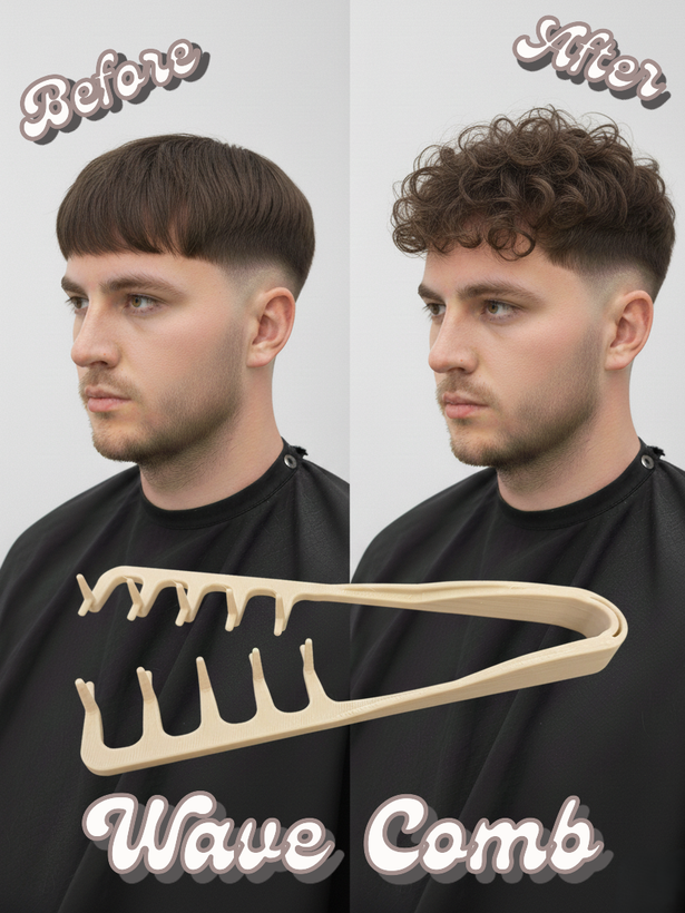 شانه حالت دهنده مو Wave Comb | شانه فر کننده و حجم دهنده مو