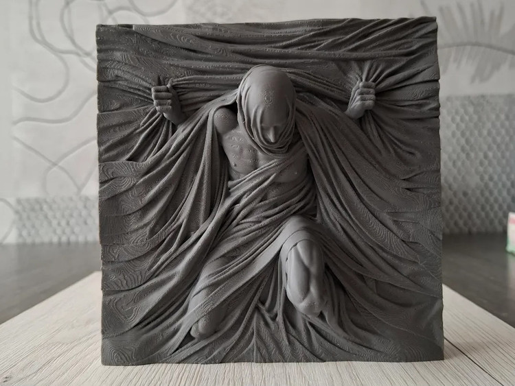 تابلو دکوراتیو برجسته Emergence | مجسمه دیواری مدرن با طراحی هنری